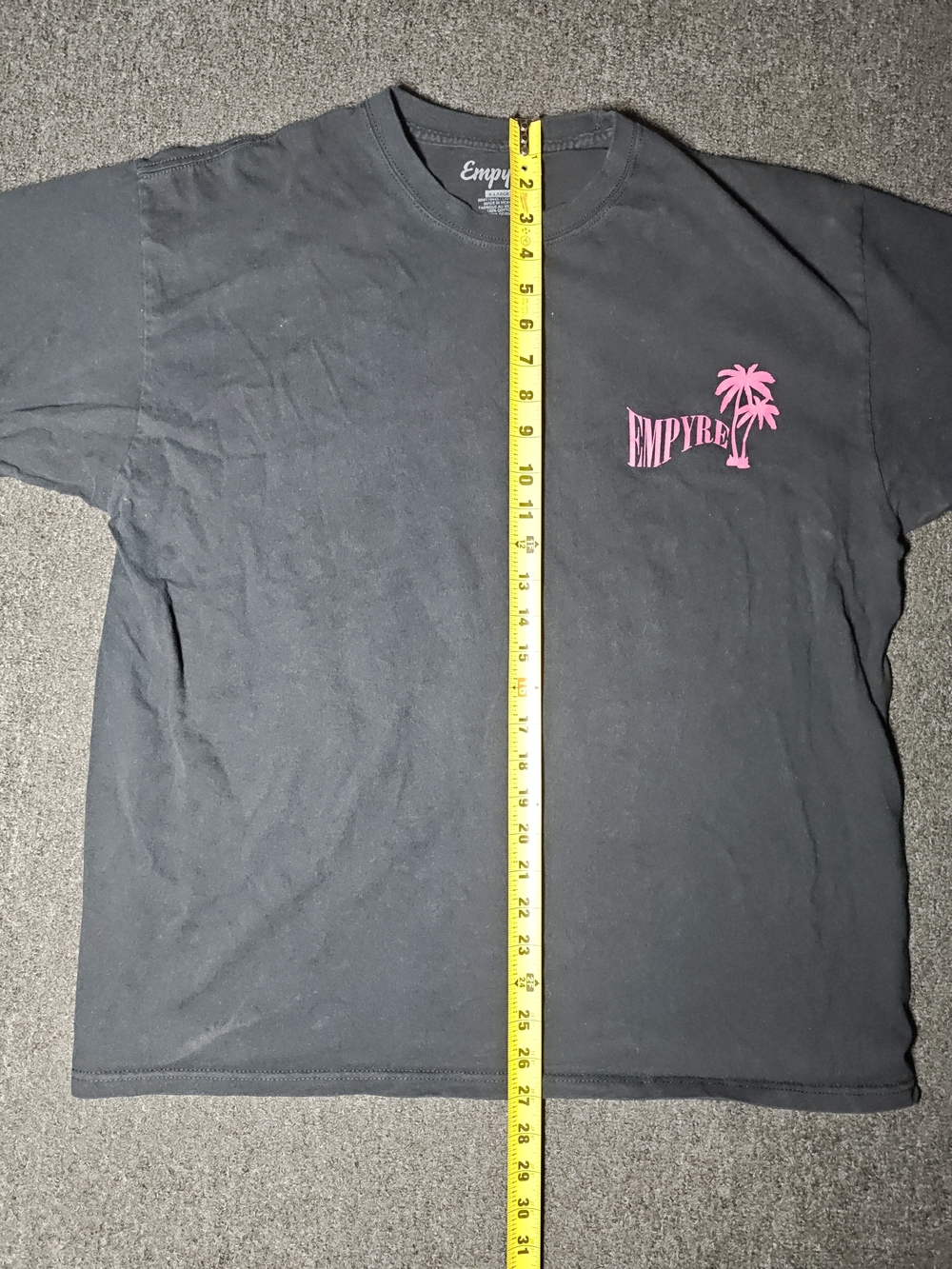 Empyre Black Graphic Palm Logo Tee - Men's Casual Shirt Size XL - Picture 5 of 9
